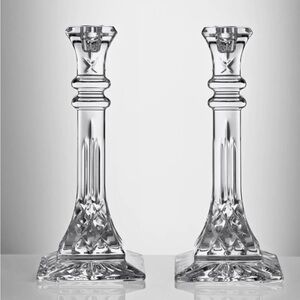 NWT Waterford Crystal Clear Candle Holders